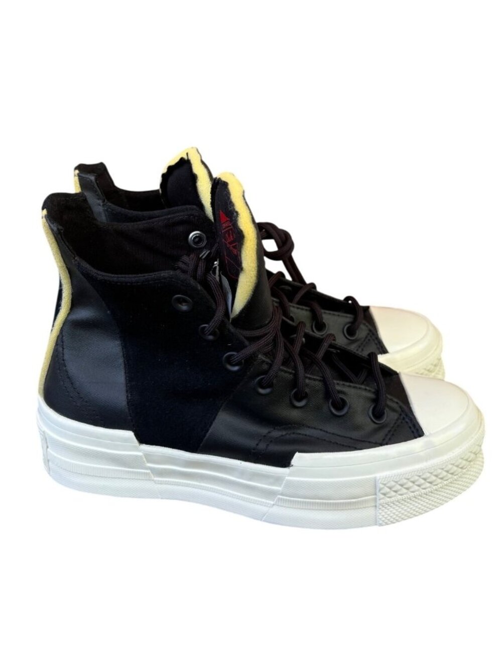Converse Chuck 70 Plus Hi Mixed Material Black Sneakers A05260C Women 7 Men 5